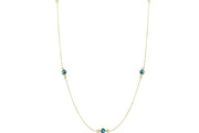 14ct Evil Eye Gold Chain Necklace