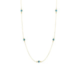 Load image into Gallery viewer, 14ct Evil Eye Gold Chain Necklace