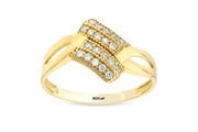 14ct Stone Set Design Gold Ring
