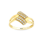 Load image into Gallery viewer, 14ct Stone Set Design Gold Ring