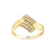 14ct Stone Set Design Gold Ring