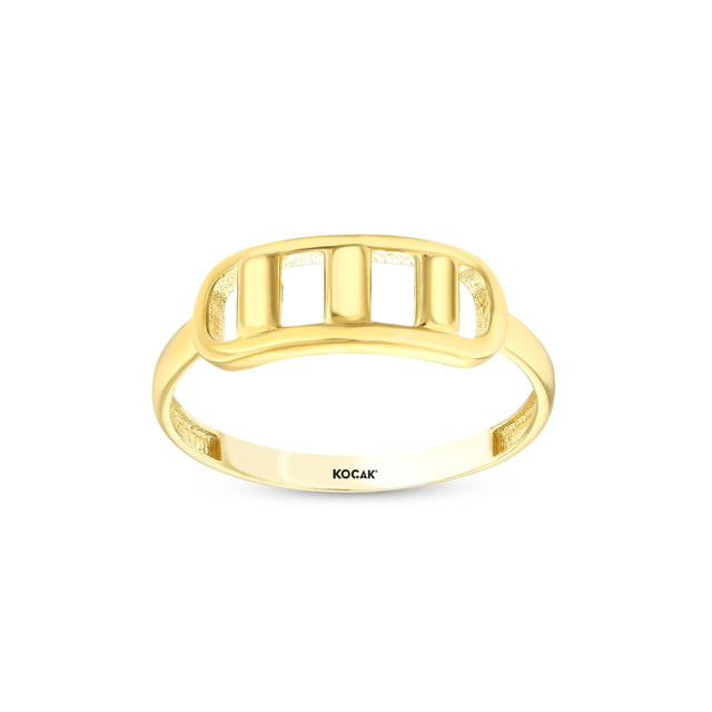 14ct Delta Design Gold Ring