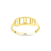 14ct Delta Design Gold Ring