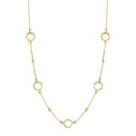 Load image into Gallery viewer, 14ct Dorika Hoop Design Gold Necklace