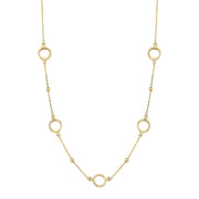 14ct Dorika Hoop Design Gold Necklace