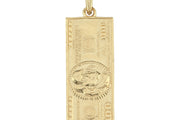 14ct Dolar Design Gold Pendant (Chain Not Included)