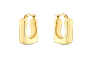 14ct Plump Design Gold Earrings