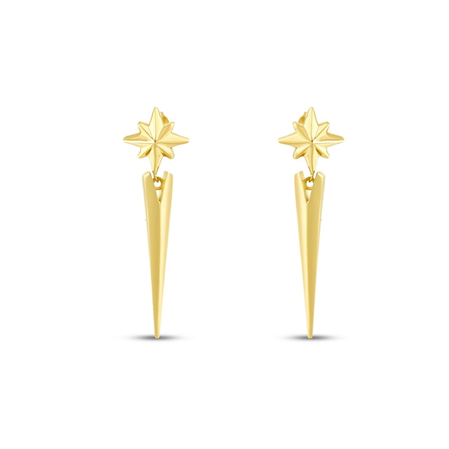 14ct Astral Design Gold Earrings