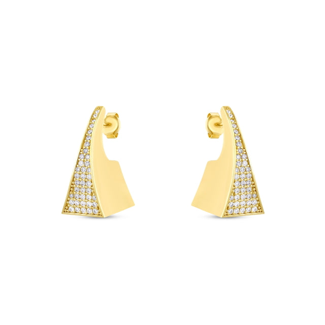 14ct Demure Design Gold Earrings