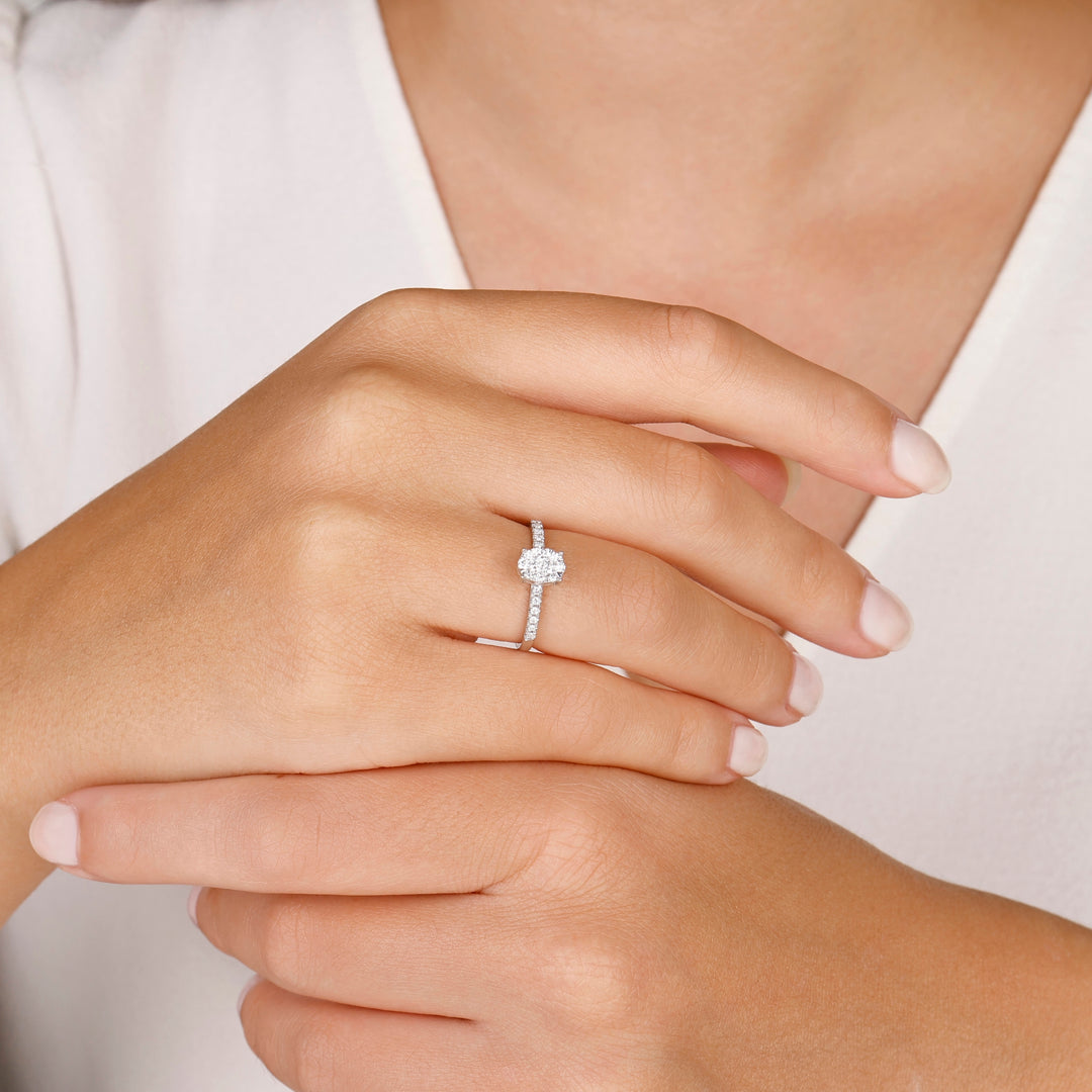 0.27 Karat FG SI Diamond Solitaire Ring