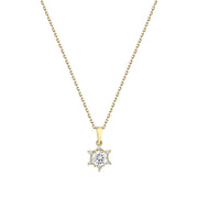 Yellow Gold Lotus Necklace