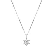 White Gold Lotus Necklace