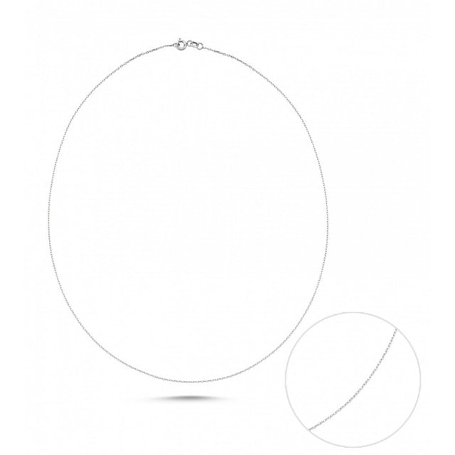 White Gold Force Chain Necklace