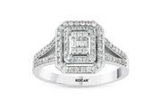 0.41 Karat FG SI Diamond Baguette Ring