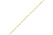 14ct Paperclip Design Gold Chain Bracelet