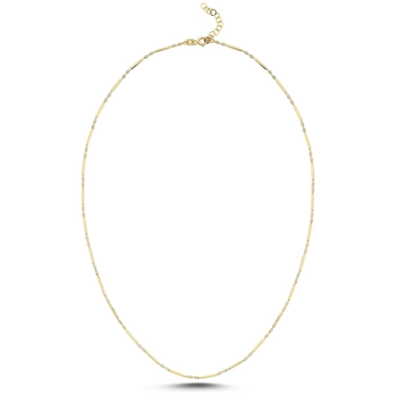 14ct White Colour Design Gold Necklace