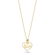 14ct Love Gold Necklace