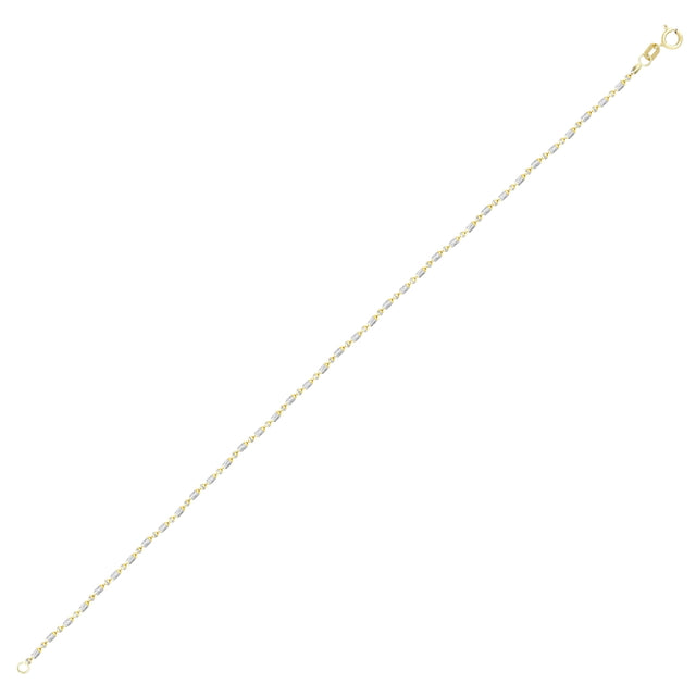 14ct Iki Colour Design Zincir Gold Bracelet