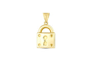 14ct Kilit Design Gold Pendant (Chain Not Included)