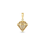 Load image into Gallery viewer, 14ct Diamond Design Gold Pendant (Chain Not Included)