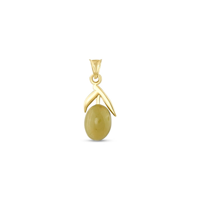 14ct Zeytin Design Gold Pendant (Chain Not Included)