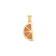 14ct Orange Design Gold Pendant (Chain Not Included)