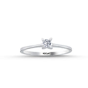 0.09 Karat GH SI Diamond Solitaire Ring