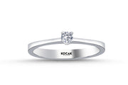 0.09 Karat GH SI Diamond Solitaire Ring