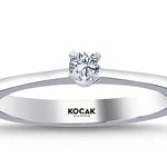 Load image into Gallery viewer, 0.09 Karat GH SI Diamond Solitaire Ring