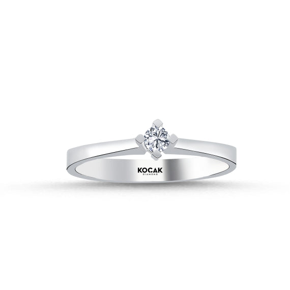 0.09 Karat GH SI Solitaire Diamond Ring