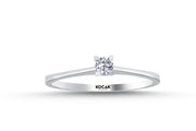 0.10 Karat GH SI Solitaire Diamond Ring
