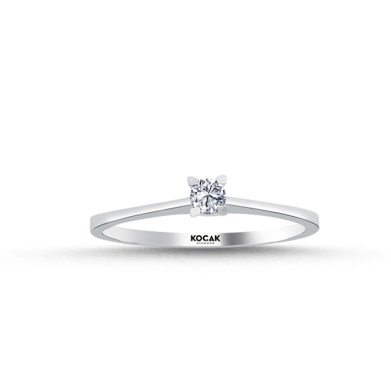 0.10 Karat GH SI Solitaire Diamond Ring