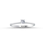0.10 Karat GH SI Solitaire Diamond Ring