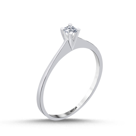 0.10 Karat GH SI Solitaire Diamond Ring