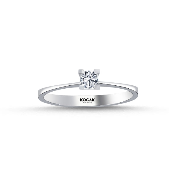 0.10 Karat GH SI Solitaire Diamond Ring