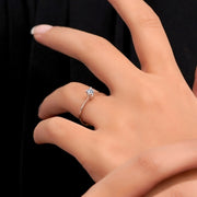 0.10 Karat GH SI Solitaire Diamond Ring