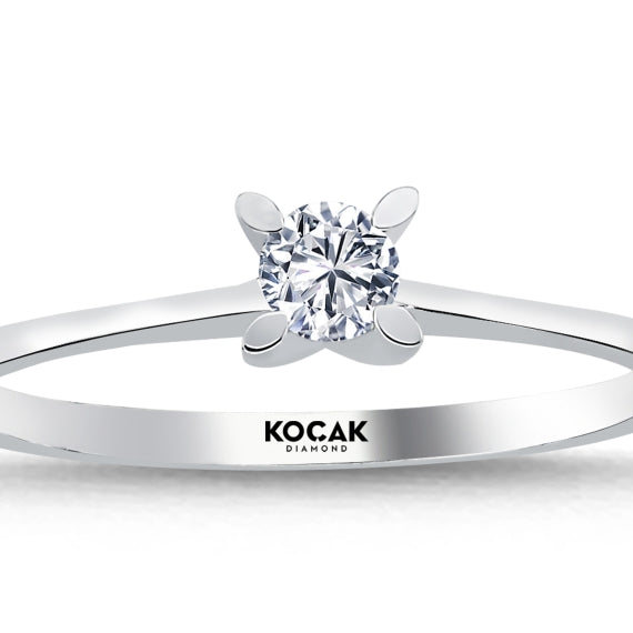 0.15 Karat GH SI Solitaire Diamond Ring