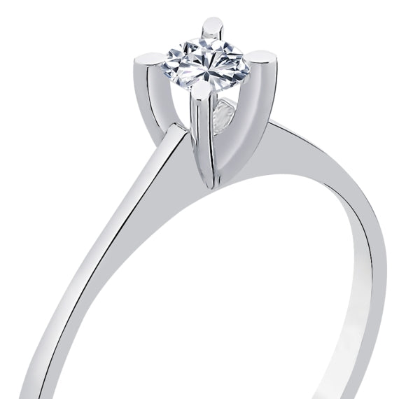 0.15 Karat GH SI Solitaire Diamond Ring