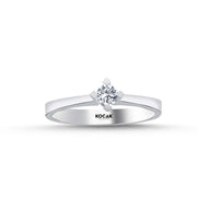 0.15 Karat GH SI Solitaire Diamond Ring