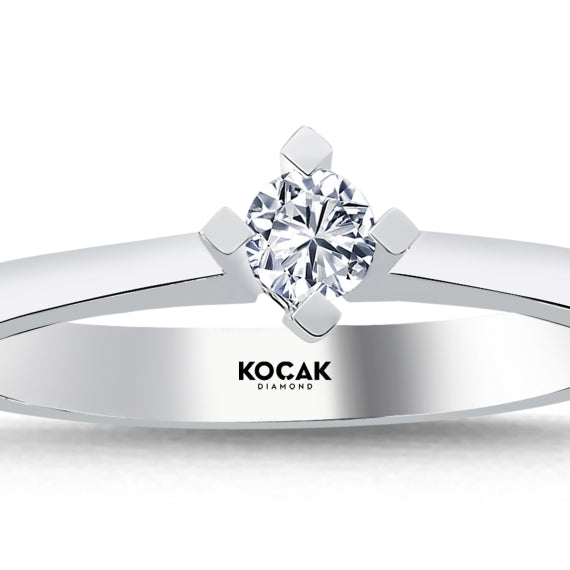 0.15 Karat GH SI Solitaire Diamond Ring