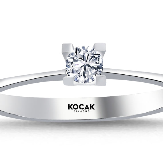 0.15 Karat GH SI Solitaire Diamond Ring
