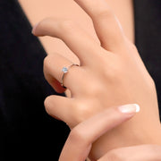 0.15 Karat GH SI Solitaire Diamond Ring