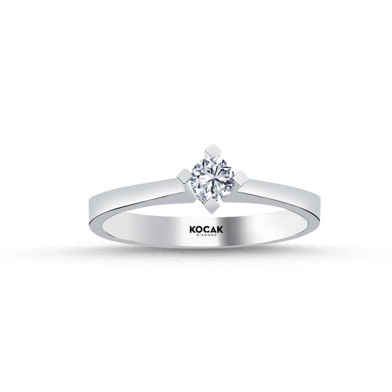 0.19 Karat GH SI Solitaire Diamond Ring