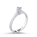 Load image into Gallery viewer, 0.19 Karat GH SI Solitaire Diamond Ring