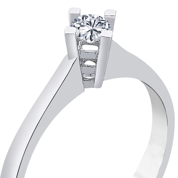 0.19 Karat GH SI Solitaire Diamond Ring