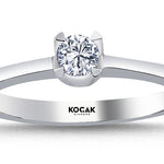 Load image into Gallery viewer, 0.20 Karat GH SI Solitaire Diamond Ring