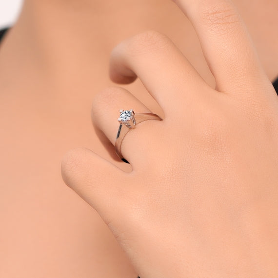 0.25 Karat GH SI Solitaire Diamond Ring