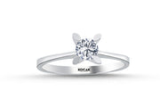 0.39 Karat GH SI Diamond Solitaire Ring