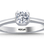 Load image into Gallery viewer, 0.39 Karat GH SI Diamond Solitaire Ring