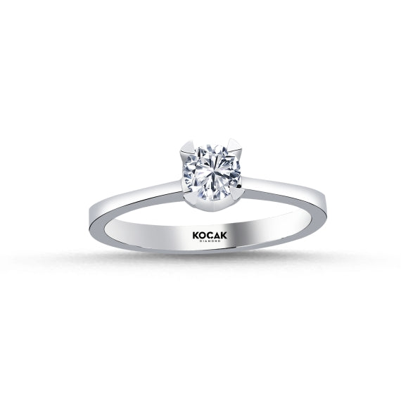 0.39 Karat GH SI Diamond Solitaire Ring
